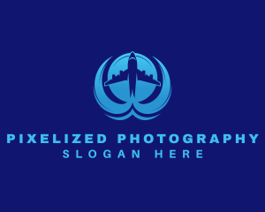 Travel Airplane Trip logo design