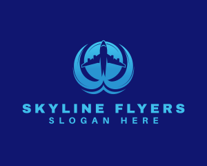 Travel Airplane Trip logo design