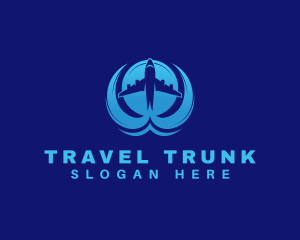 Travel Airplane Trip logo design