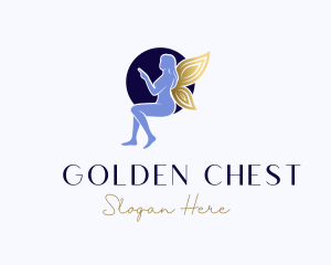 Fairy Golden Wings logo design