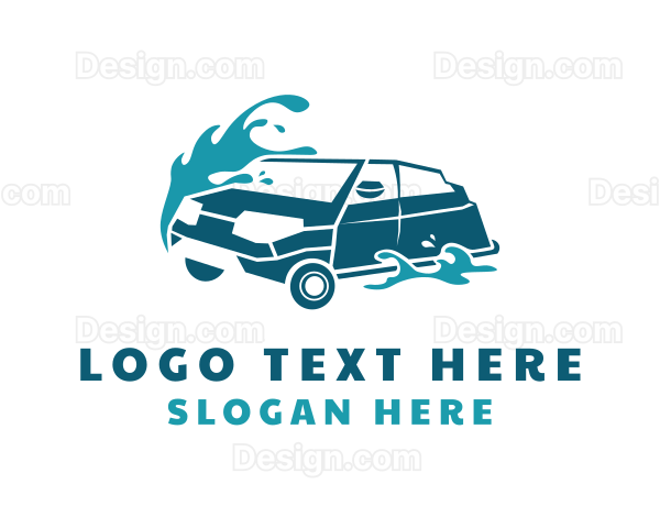 Auto Car Cleaning Logo