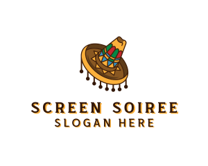 Mexican Sombrero Hat logo design