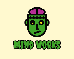 Zombie Brain Game logo design