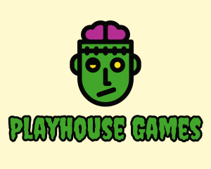 Zombie Brain Game logo design