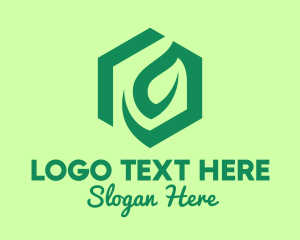 Green Environmental Hexagon logo