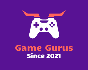 Horned Game Controller logo design