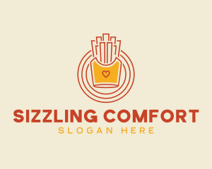 Fries Food Snack logo