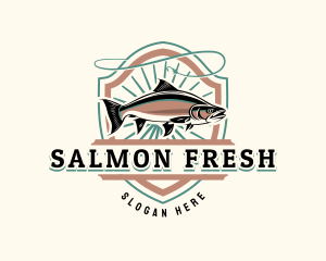 Fisherman Hook Seafood logo design