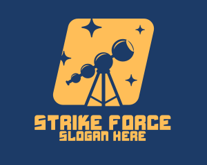 Orange Stars Telescope  Logo