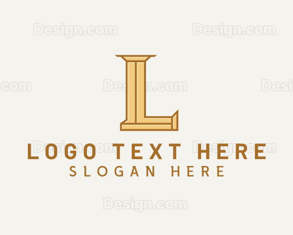 Pillar Business Firm Letter L Logo