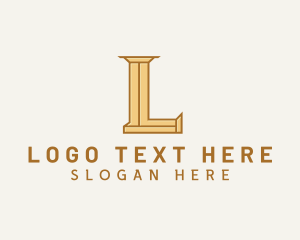 Pillar Business Firm Letter L logo