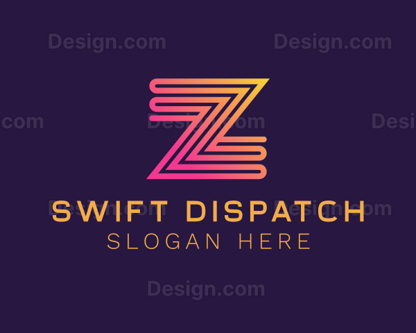 Modern Zigzag Line Letter Z Logo