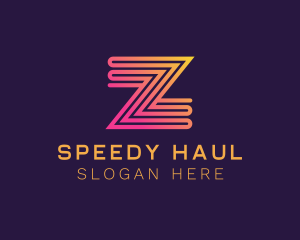 Modern Zigzag Line Letter Z Logo