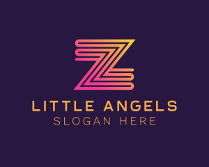 Modern Zigzag Line Letter Z logo design