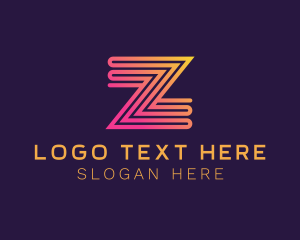 Analytics - Modern Zigzag Line Letter Z logo design