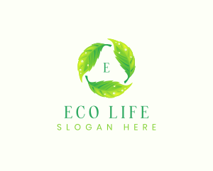 Eco Leaf Nature logo design