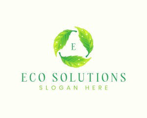 Eco Leaf Nature logo design