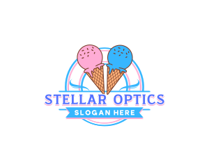 Dairy Ice Cream Sweets Logo