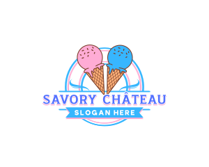 Dairy Ice Cream Sweets logo design