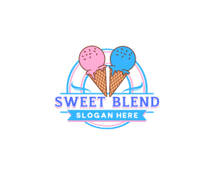 Dairy Ice Cream Sweets logo design