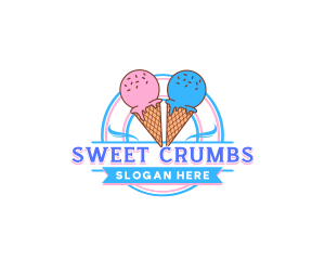 Dairy Ice Cream Sweets logo design