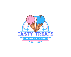 Dairy Ice Cream Sweets logo design