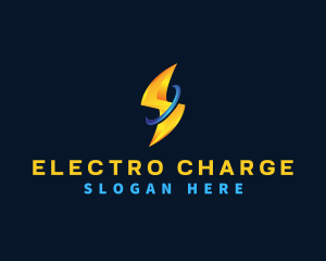 Thunderbolt Electricity Lightning logo design