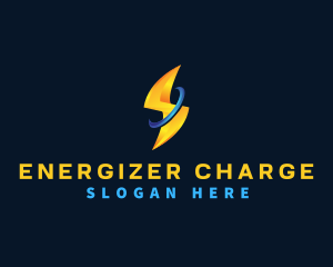 Thunderbolt Electricity Lightning logo design