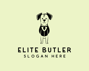 Puppy Dog Tuxedo logo design