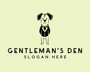 Puppy Dog Tuxedo logo design