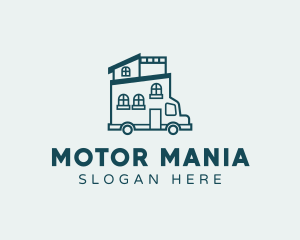 Motor Home House logo design