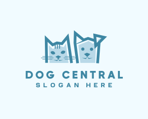 Cat Dog Pet logo design