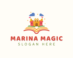 Magical Book Castle logo design