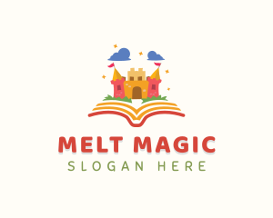 Magical Book Castle logo design