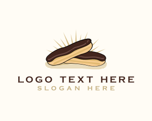 Chocolate Eclair Dessert Logo