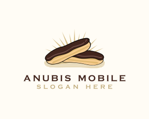 Chocolate Eclair Dessert logo design