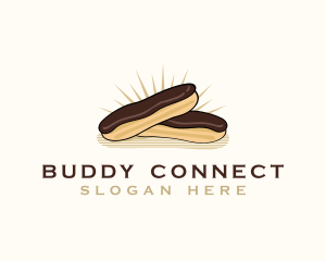 Chocolate Eclair Dessert logo design