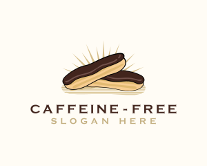 Chocolate Eclair Dessert logo design