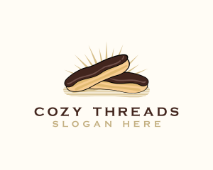 Chocolate Eclair Dessert logo design