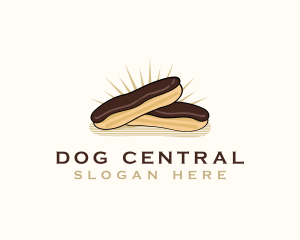 Chocolate Eclair Dessert logo design