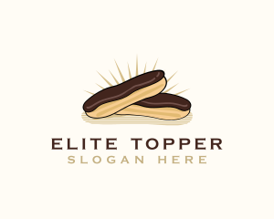 Chocolate Eclair Dessert logo design