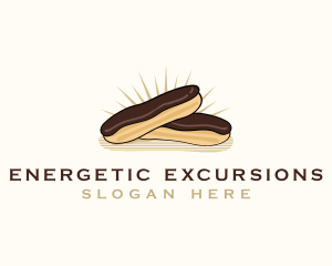 Chocolate Eclair Dessert logo design