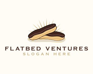 Chocolate Eclair Dessert logo design