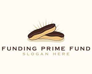 Chocolate Eclair Dessert logo design