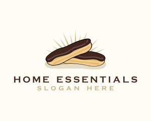 Chocolate Eclair Dessert logo design