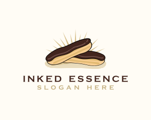 Chocolate Eclair Dessert logo design