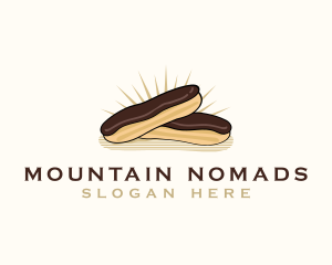 Chocolate Eclair Dessert logo design