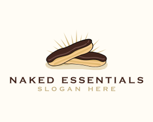 Chocolate Eclair Dessert logo design