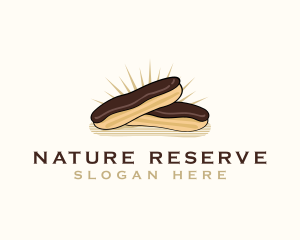 Chocolate Eclair Dessert logo design