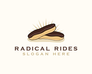 Chocolate Eclair Dessert logo design